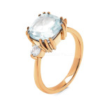 Серебряное кольцо с топазом