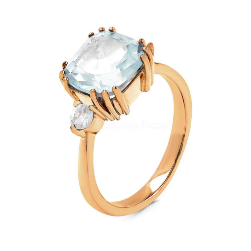 Серебряное кольцо с топазом