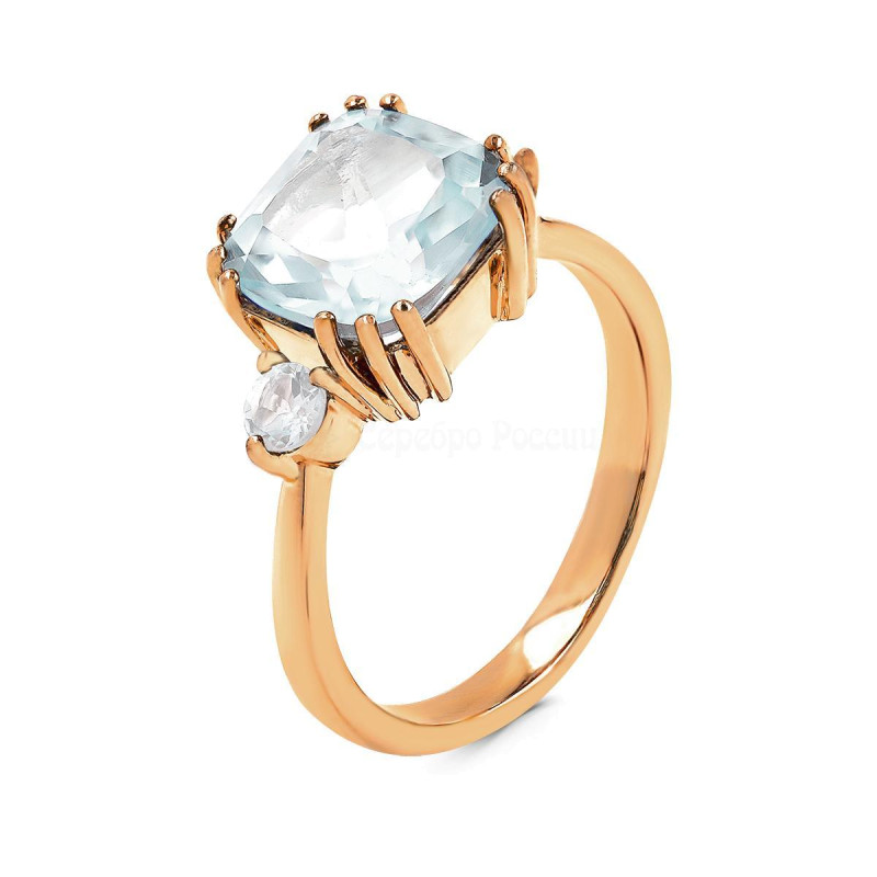 Серебряное кольцо с топазом