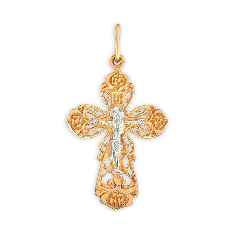 Позолоченный крест из серебра