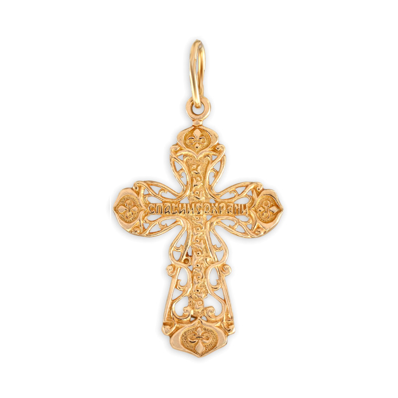 Позолоченный крест из серебра
