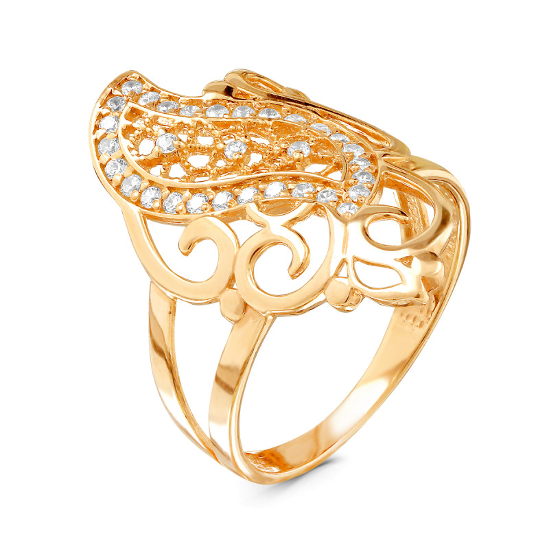 Кольцо с фианитами