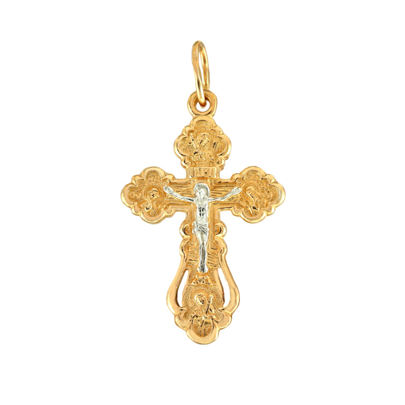 Крестик позолоченный из серебра