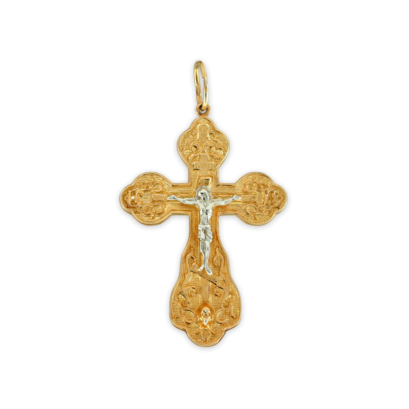 Крест из серебра Спаси и Сохрани