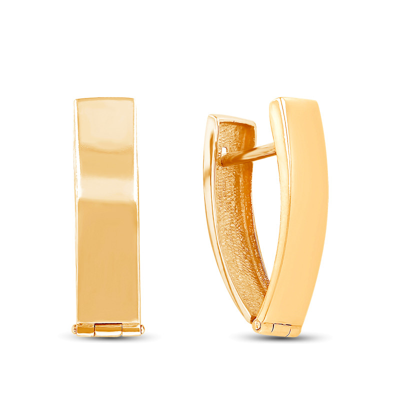 Серьги позолоченные