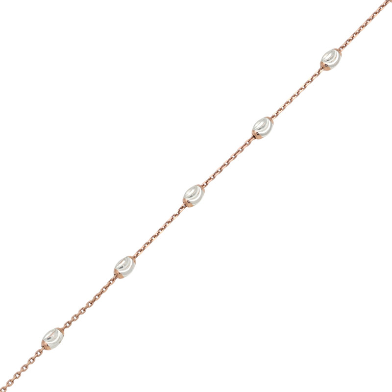 Браслет серебряный с позолотой