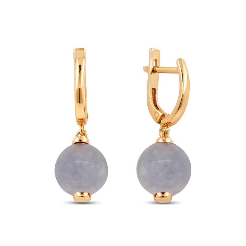 Серьги с аквамарином