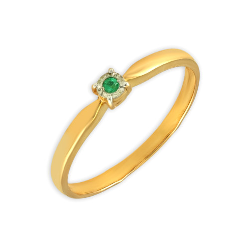 Серебряное кольцо с изумрудом