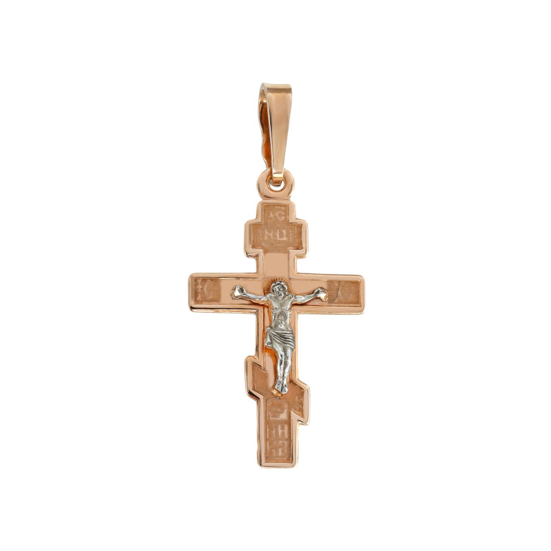 Крест из серебра с позолотой