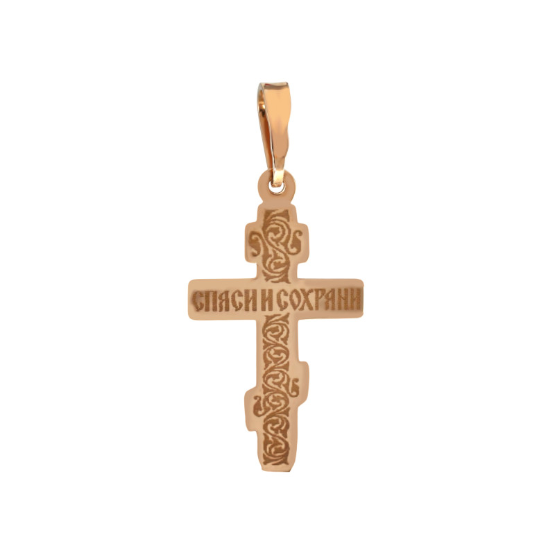 Крест из серебра с позолотой