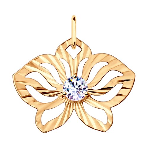 Подвеска из серебра с фианитом