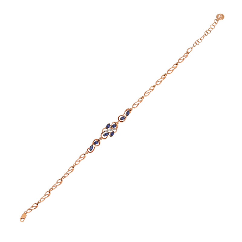 Браслет с сапфирами и бриллиантами