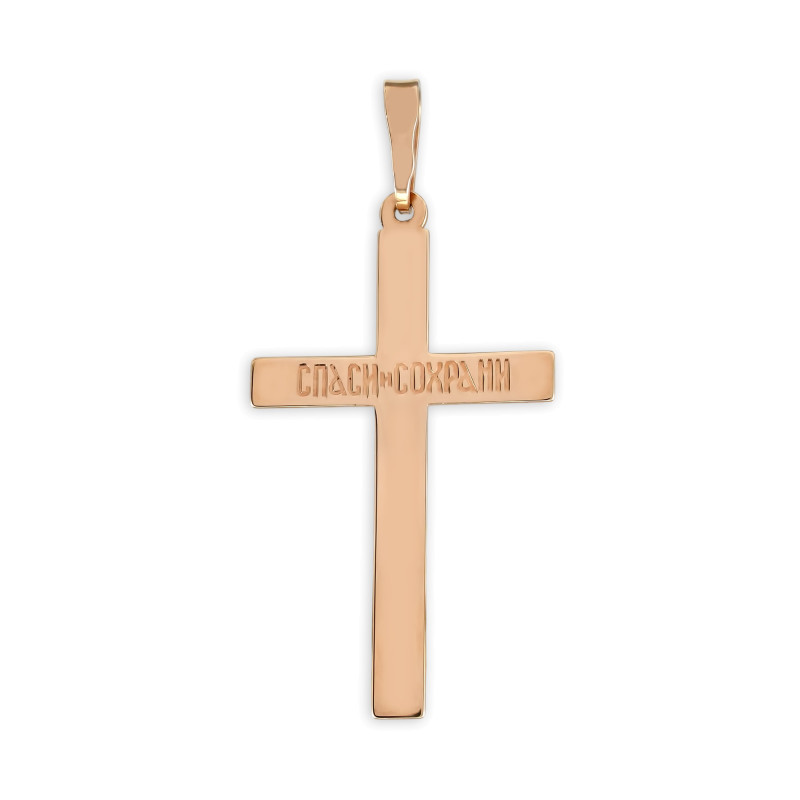 Крест из серебра с позолотой