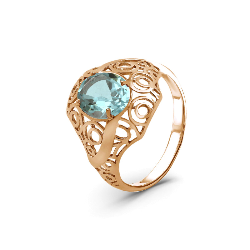 Кольцо с топазом