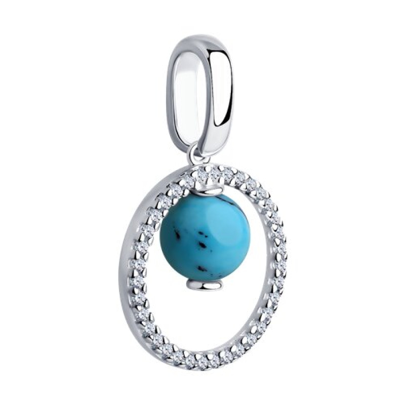 Комплект: серьги и подвеска