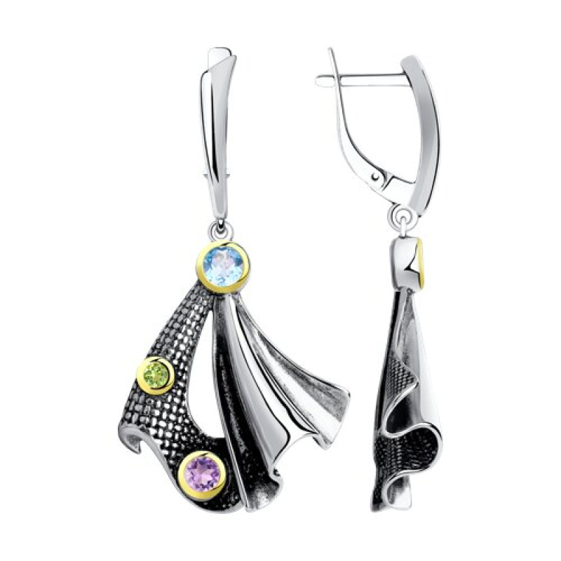 Комплект: серьги и кольцо