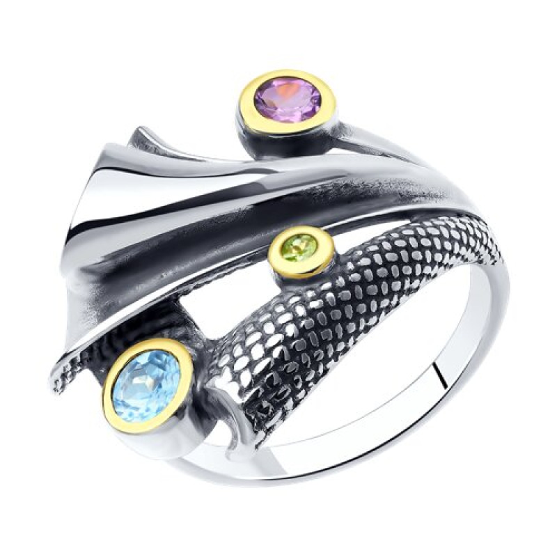 Комплект: серьги и кольцо