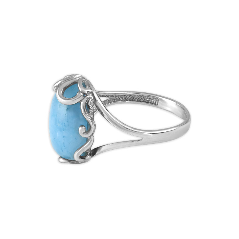 Кольцо из серебра с кварцем