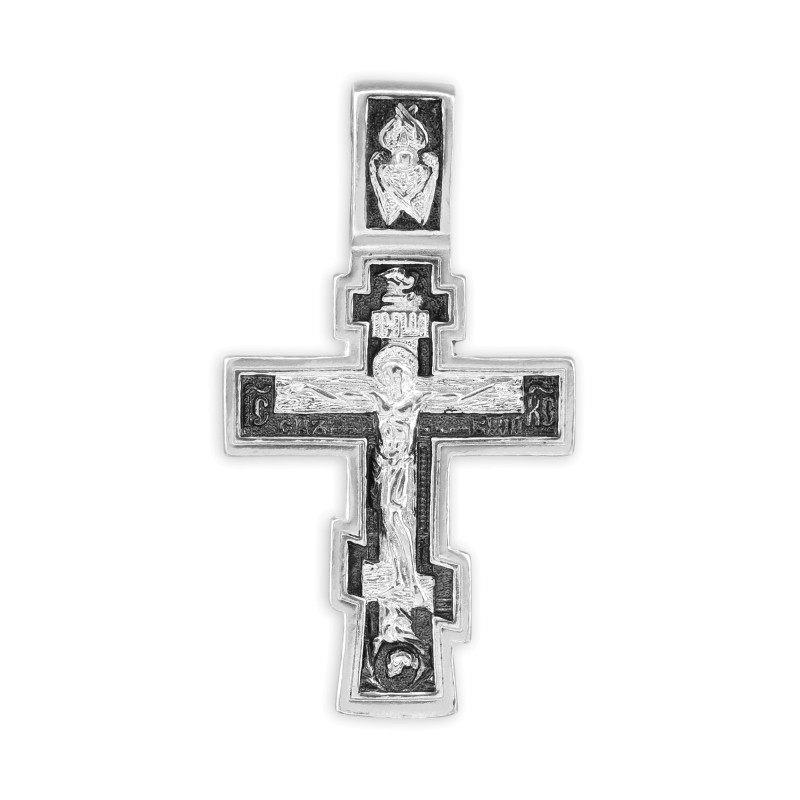 Серебряный крест с чернением