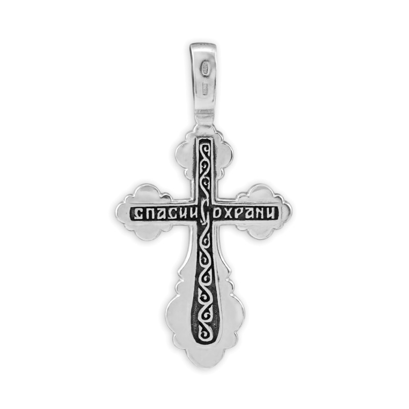 Крест из серебра с чернением