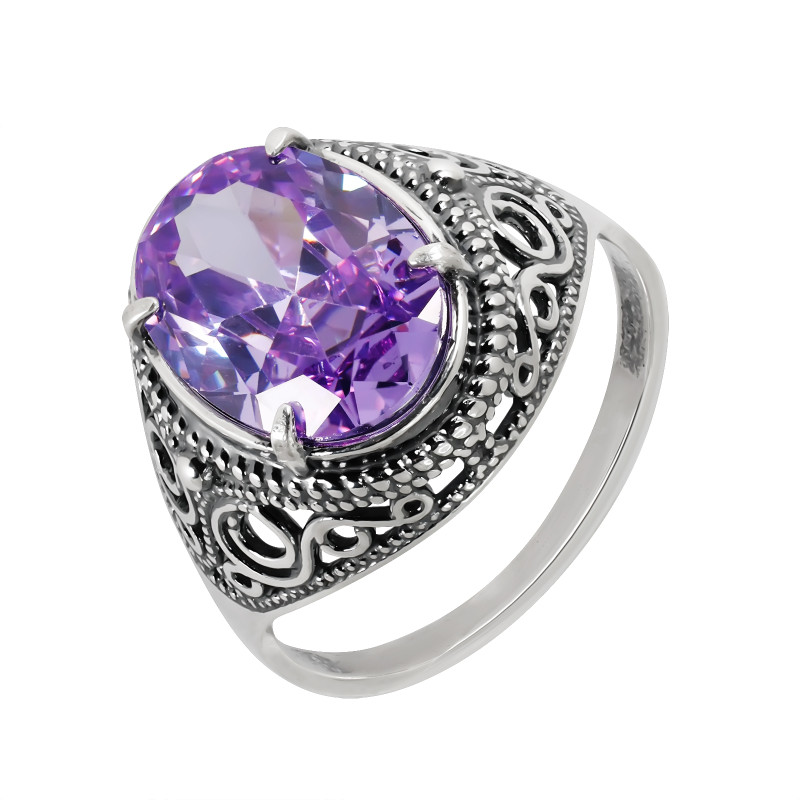 Кольцо с фианитами