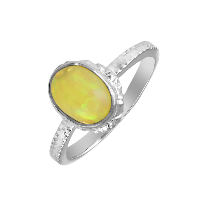 Серебряное кольцо с натуральным опалом