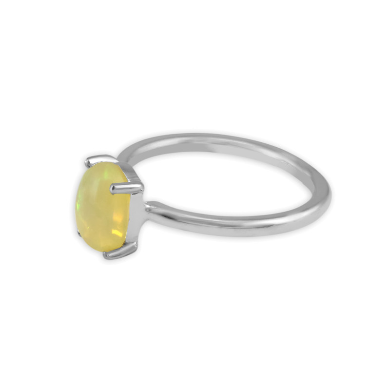Серебряное кольцо с натуральным опалом