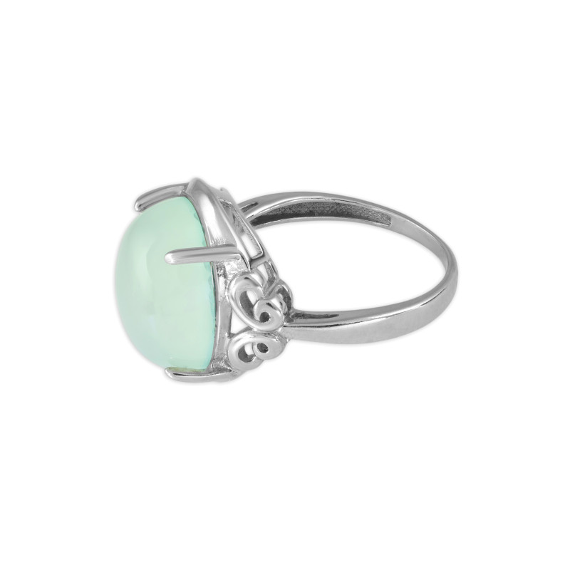 Серебряное кольцо с натуральным халцедоном