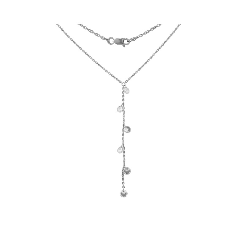 Колье с фианитами