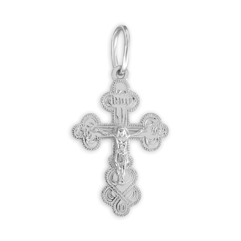 Серебряный крест "Спаси и Сохрани"