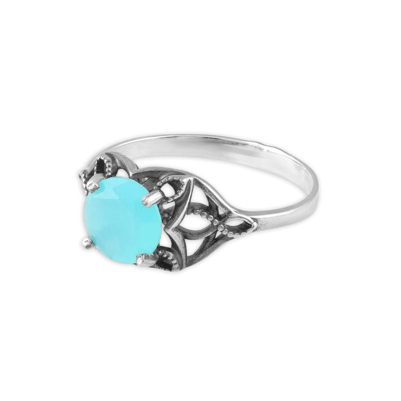 Серебряное кольцо с халцедоном