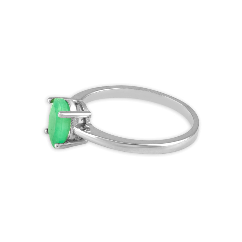 Серебряное кольцо с изумрудом