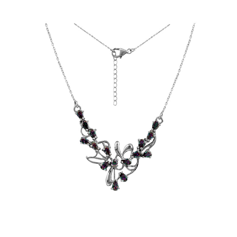 Колье с кварцем мистик