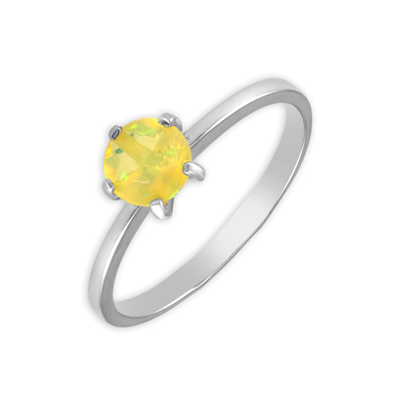 Кольцо из серебра с опалом