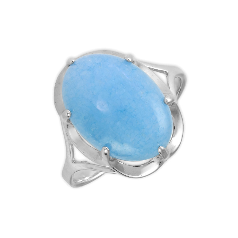 Серебряное кольцо с аквамарином