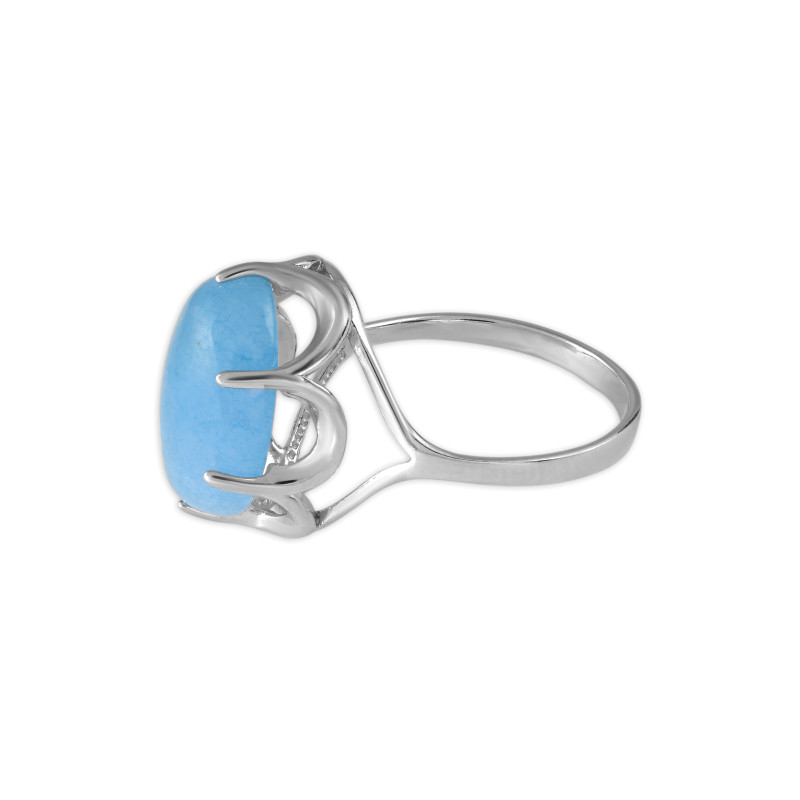 Серебряное кольцо с аквамарином