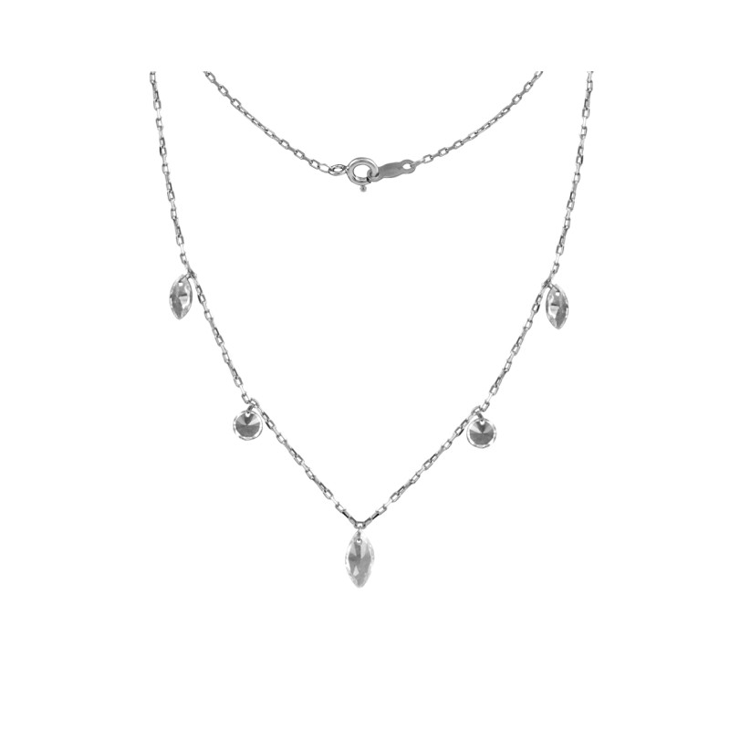 Колье в кубическим цирконием