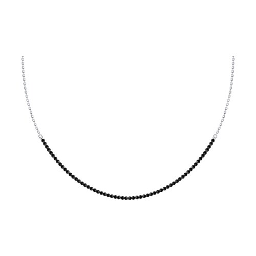 Серебряное колье со шпинелью