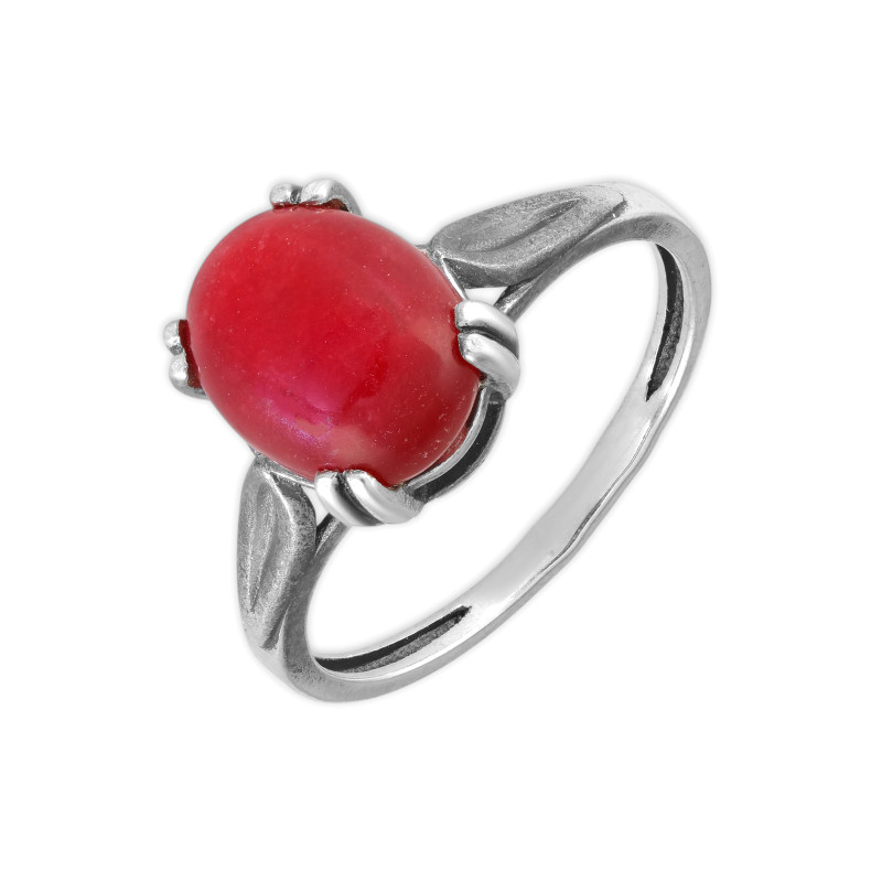 Серебряное кольцо с натуральным халцедоном