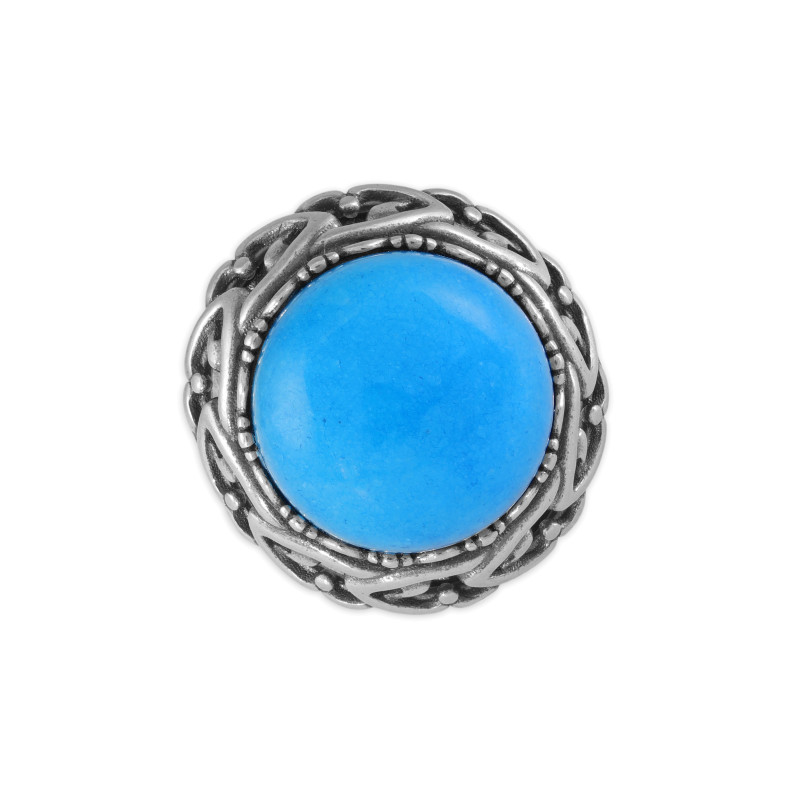 Серебряное кольцо с халцедоном