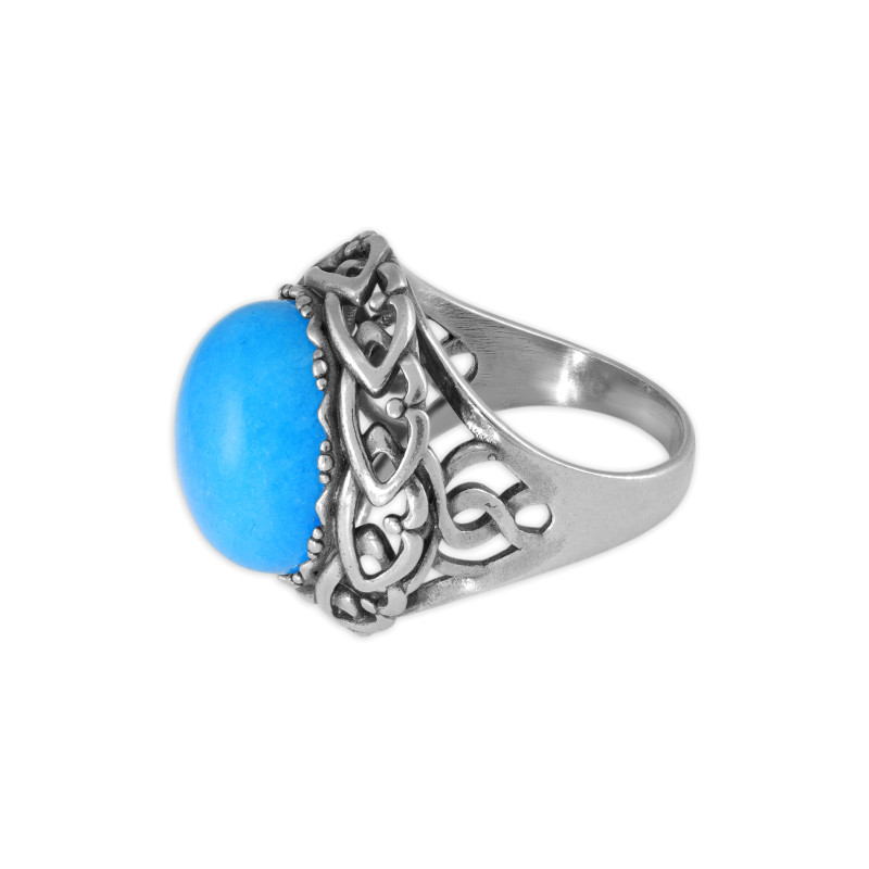 Серебряное кольцо с халцедоном