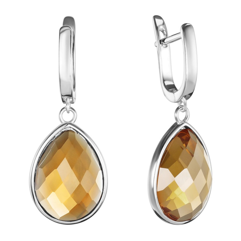 Серебряные серьги с султанитами