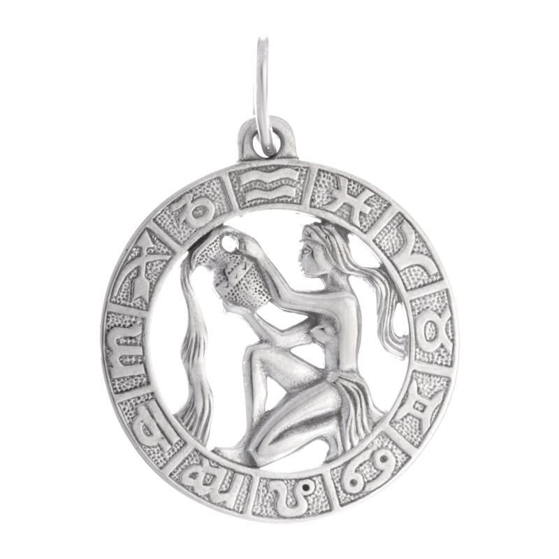 Подвеска серебряная "Водолей"
