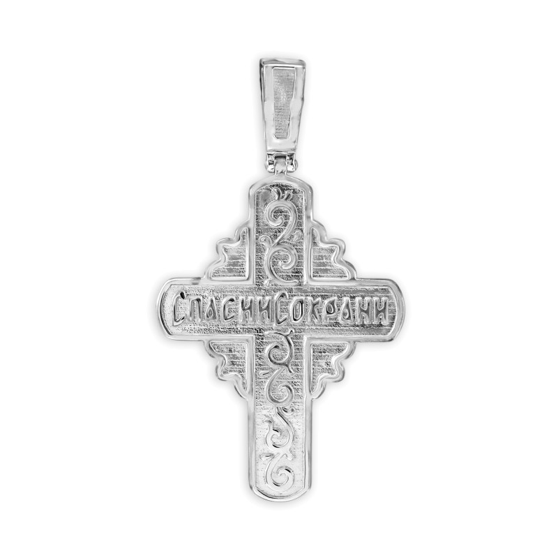 Серебряный крест с аметистом