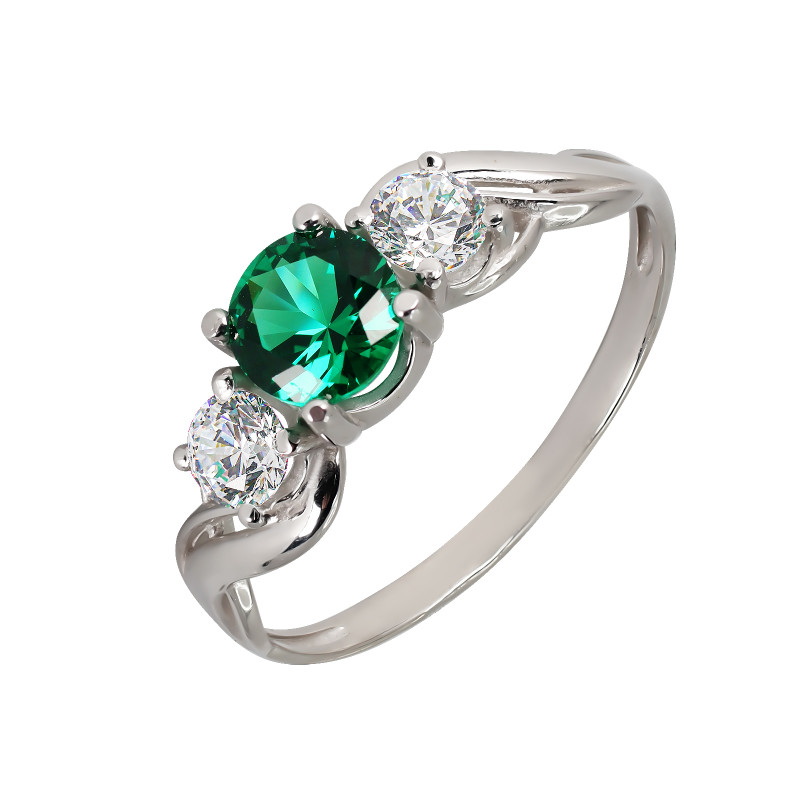 Кольцо с фианитами