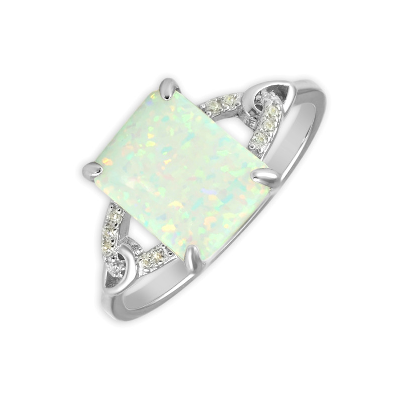 Кольцо сереьряное с опалом