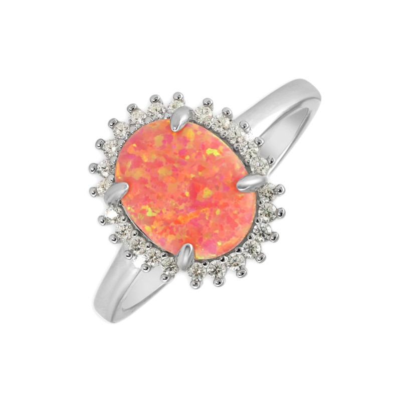 Серебряное кольцо с опалом