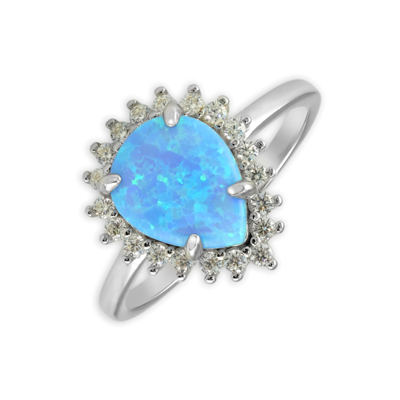 Серебряное кольцо с опалом