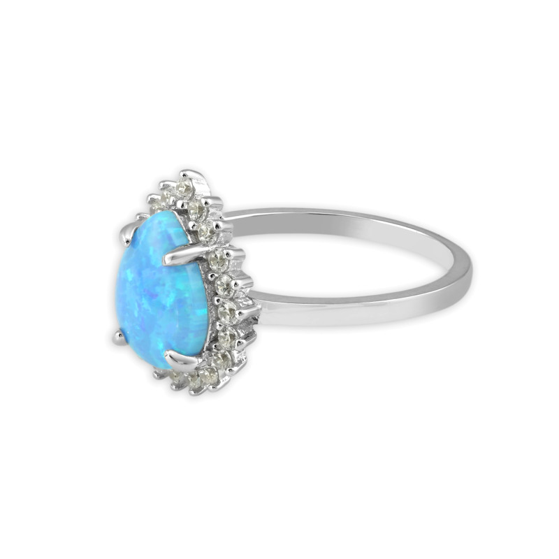 Серебряное кольцо с опалом