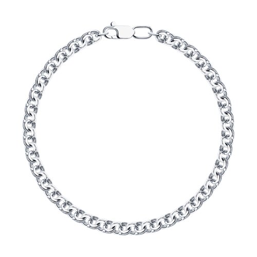 Серебряный браслет плетения бисмарк